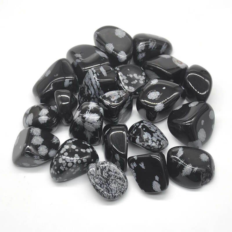 Snowflake Obsidian Tumbled Crystal Stone Wholesale-3