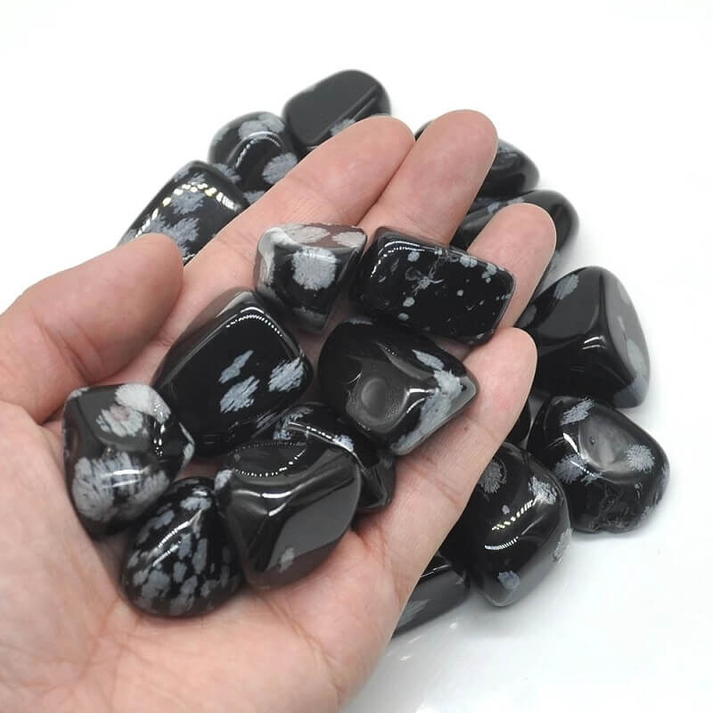 Snowflake Obsidian Tumbled Crystal Stone Wholesale 4