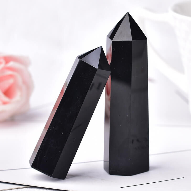 black obsidian crystal tower wholesale 4