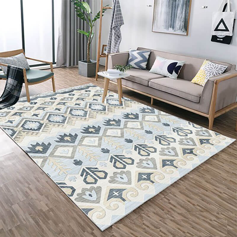 moroccan low pile rug 05