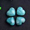 Green Amazonite Stone Heart Quartz Crystals