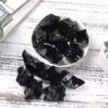 Black Obsidian Rough Stone Energy Crystal Gravel