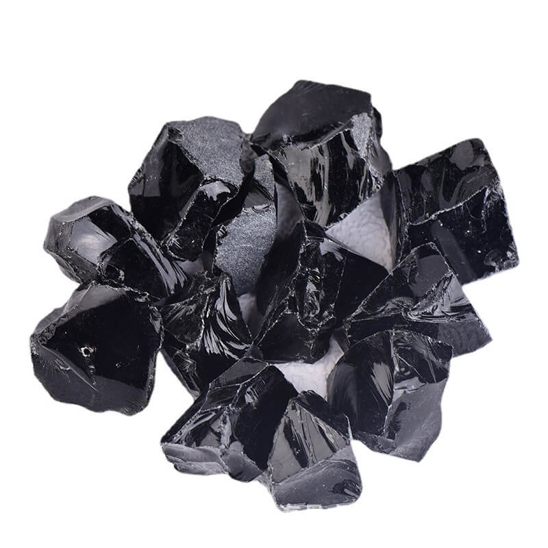 Black Obsidian Rough Stone Energy Crystal Gravel 5