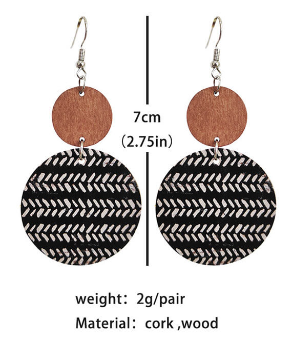 Bohemian Patchwork Round Earring 1