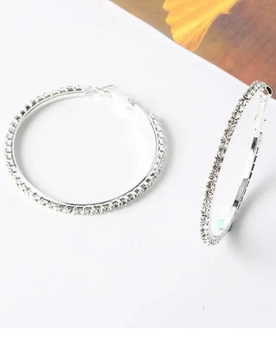 Diamond Hoop Earrings For Women 3