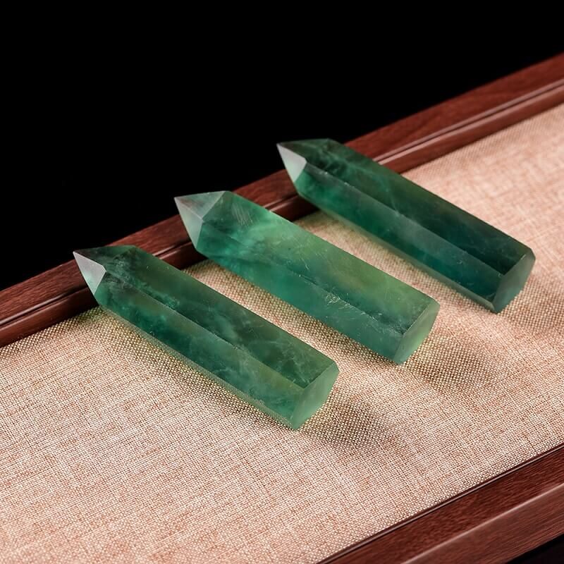 Green Fluorite Tower Pointed Crystal 1