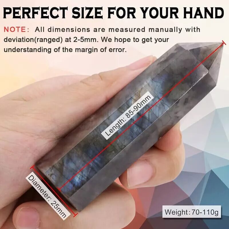 Labradorite Tower Healing Crystal Wand 9.webp
