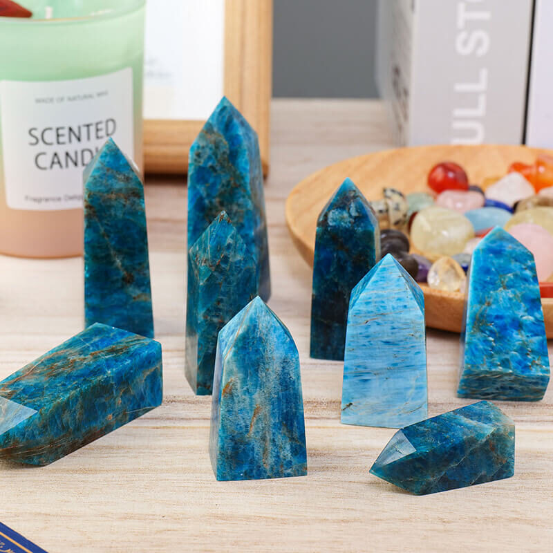 Natural Apatite Tower Point Crystal