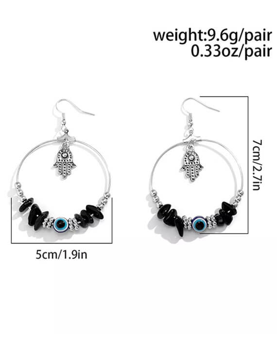 Obsidian Crystal Earrings 5