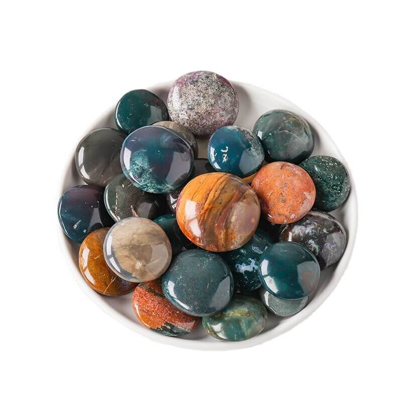 Ocean Jasper Stone Polished Disc Crystal 2