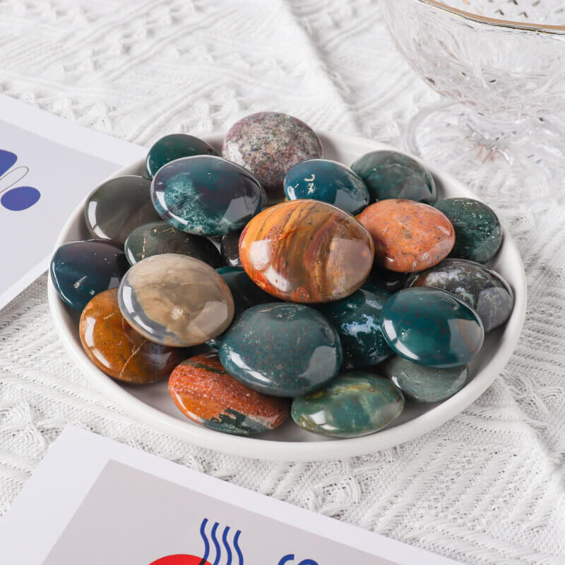 Ocean Jasper Stone Polished Disc Crystal