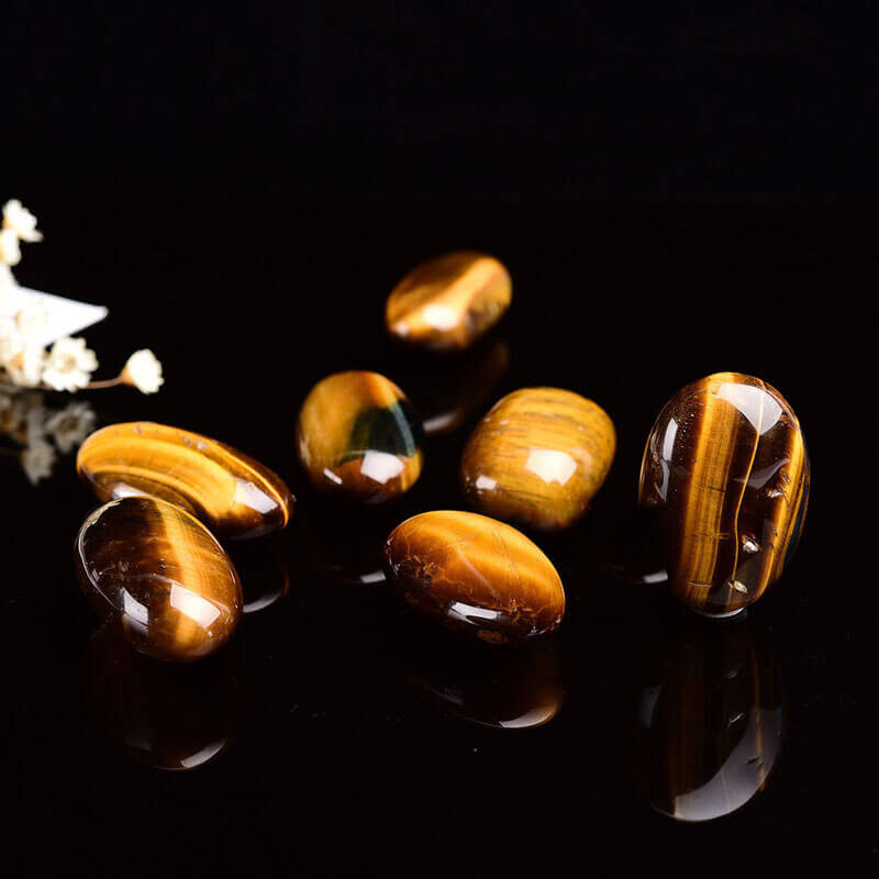 Polished Tiger Eye Tumbled Long Stone 2