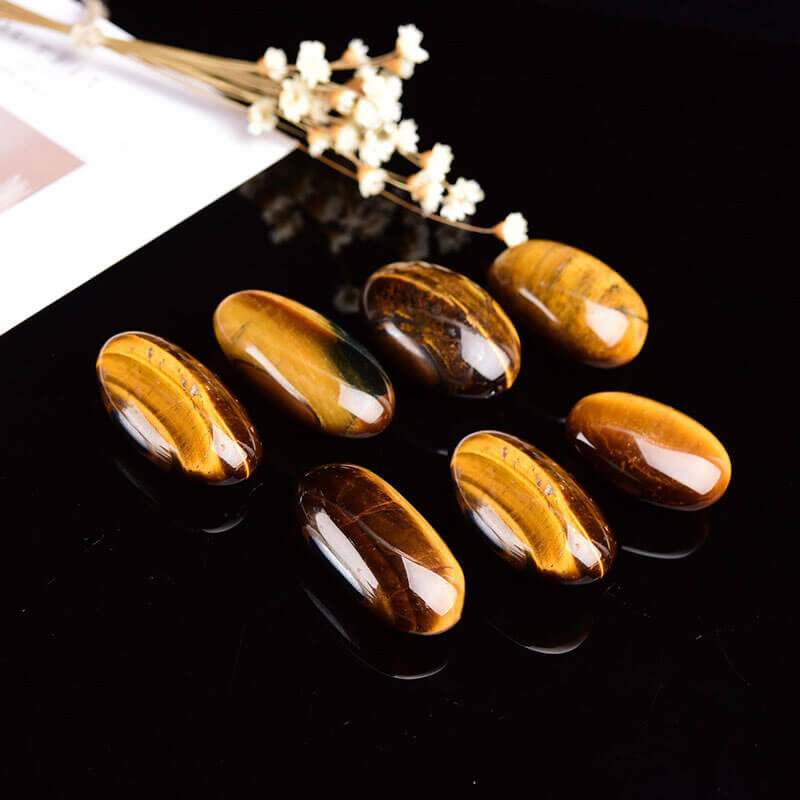 Polished Tiger Eye Tumbled Long Stone 3