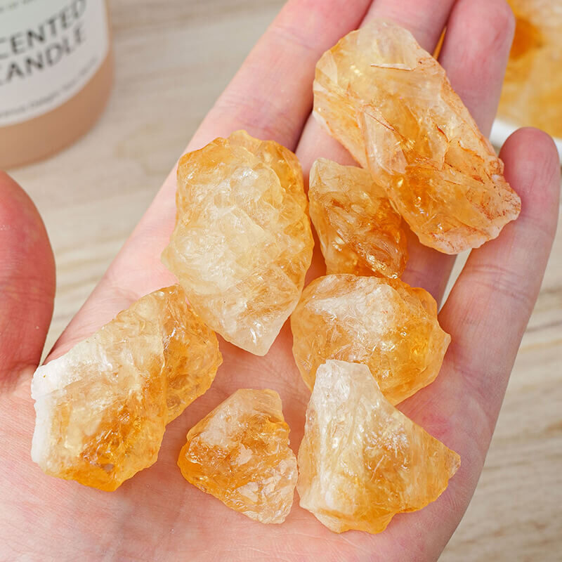 Raw Citrine Stone Bonsai Decoration Aromatic stone 1