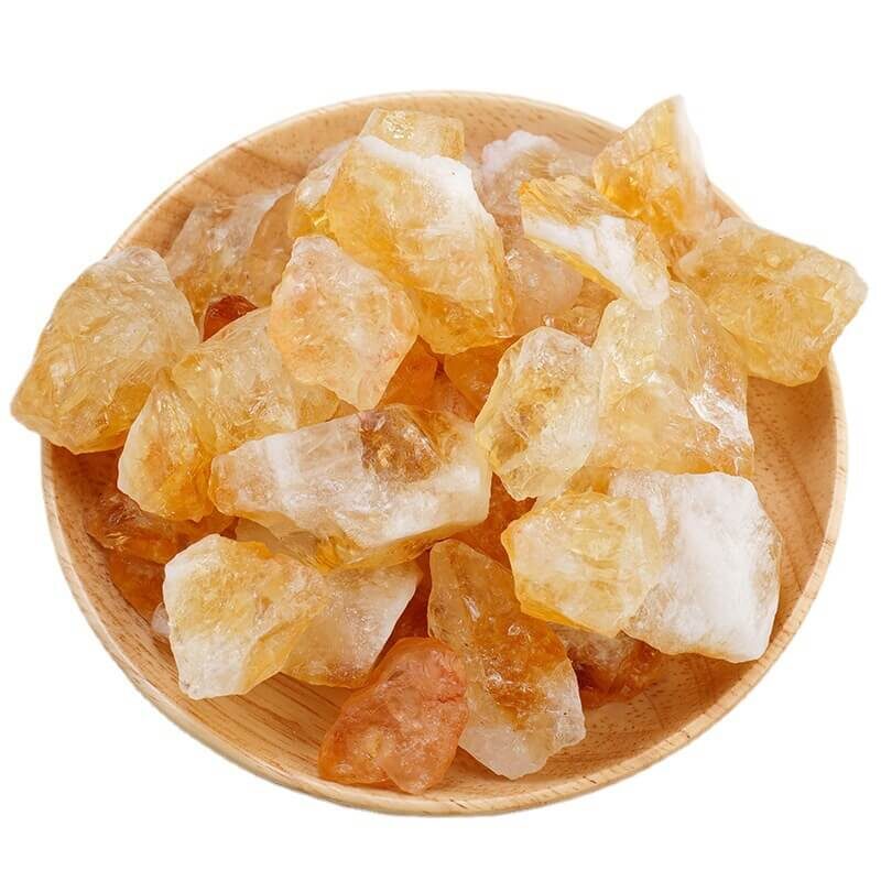 Raw Citrine Stone Bonsai Decoration Aromatic stone 4