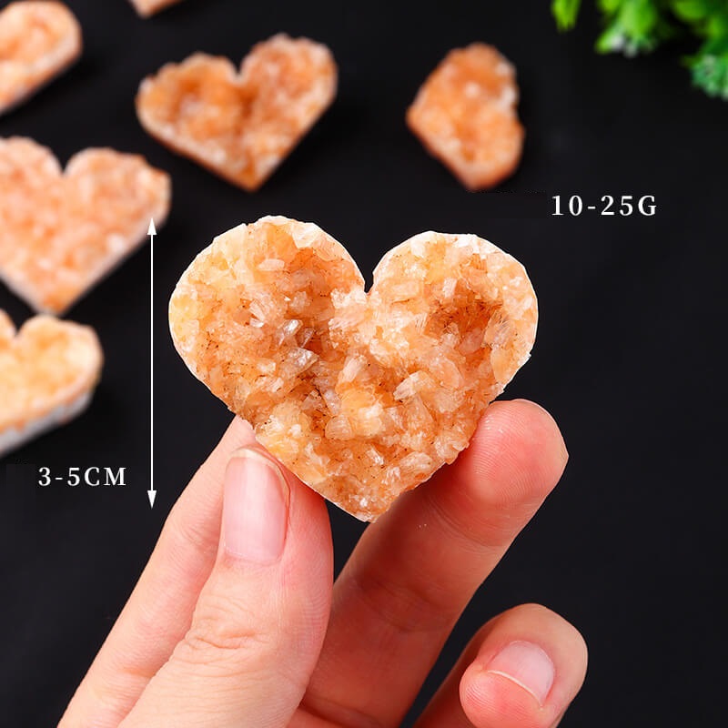 Raw Heart Citrine Cluster Crystal 1