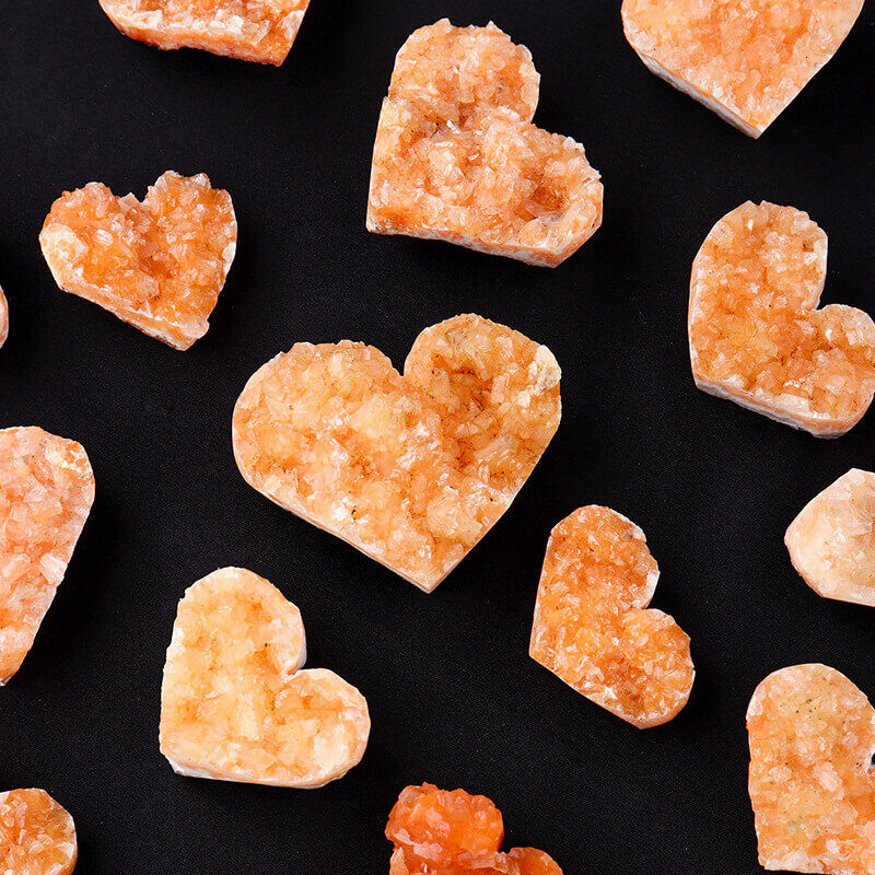 Raw Heart Citrine Cluster Crystal 2