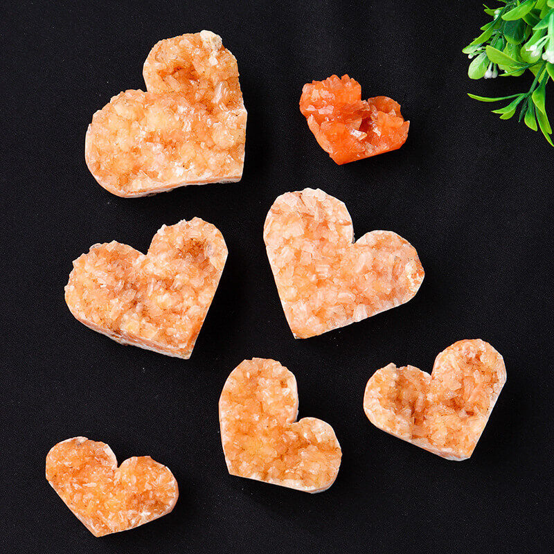 Raw Heart Citrine Cluster Crystal 4