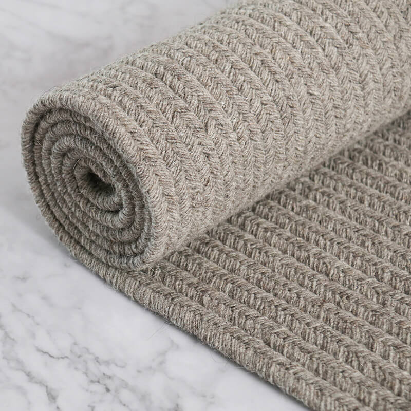 Solid Farmhouse Wool Area Rugs-5