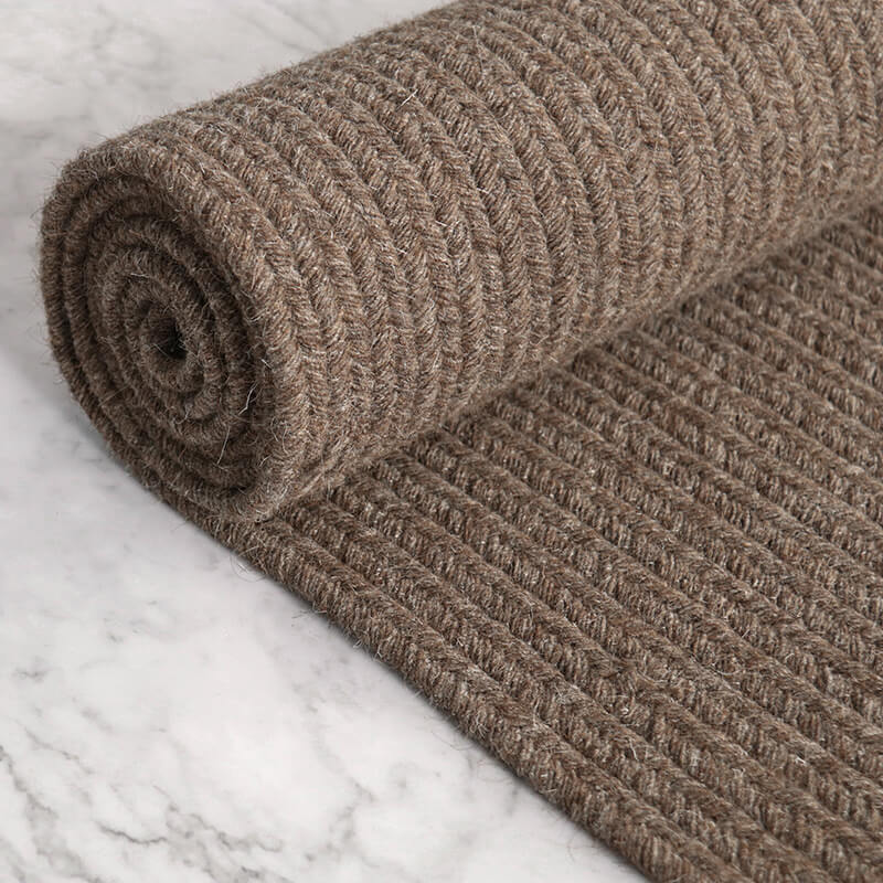 Solid Farmhouse Wool Area Rugs-7