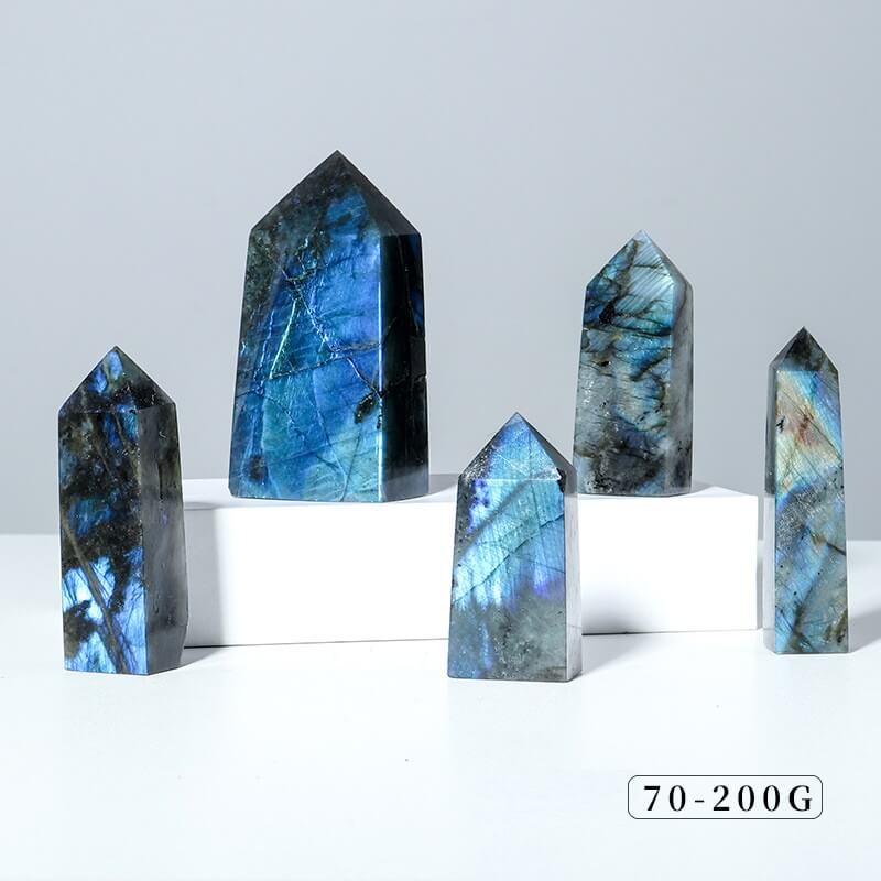 Tetrahedral Labradorite Tower Crystal 4