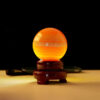 Yellow calcite crystal ball 1