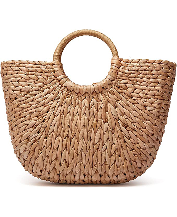large straw bag beach handbag-1