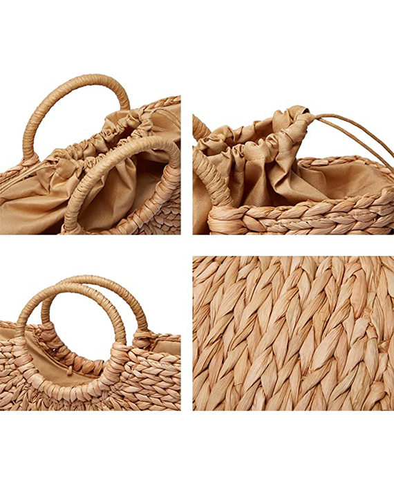 large straw bag beach handbag-7