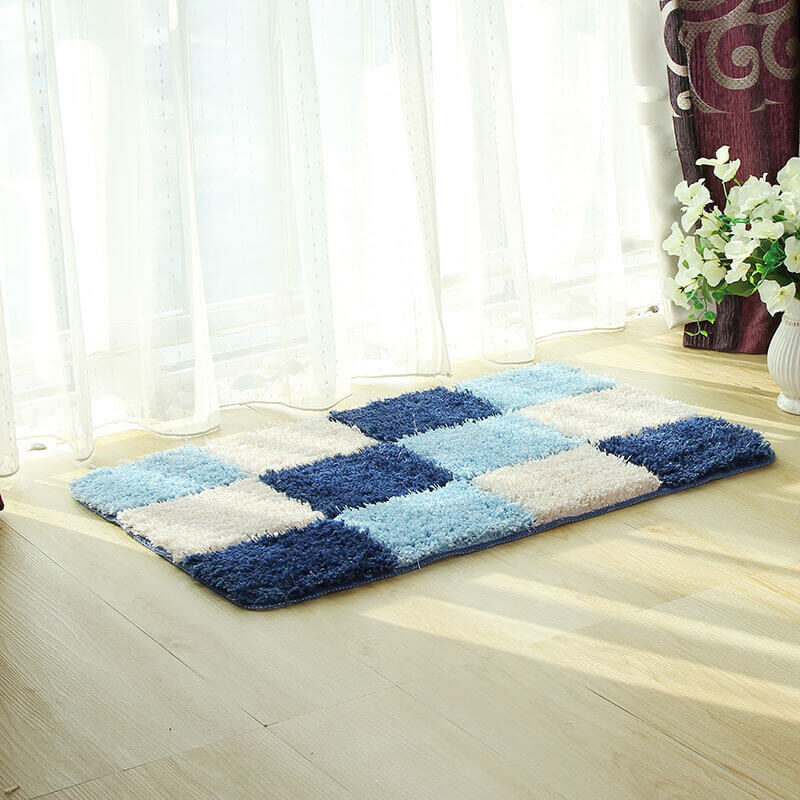 plaid rug for bathroom 1