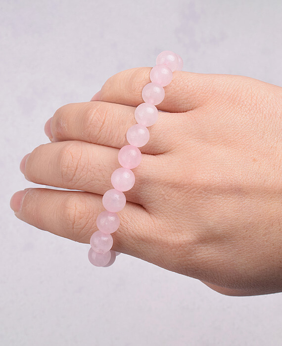 rose quartz bracelet beads 4