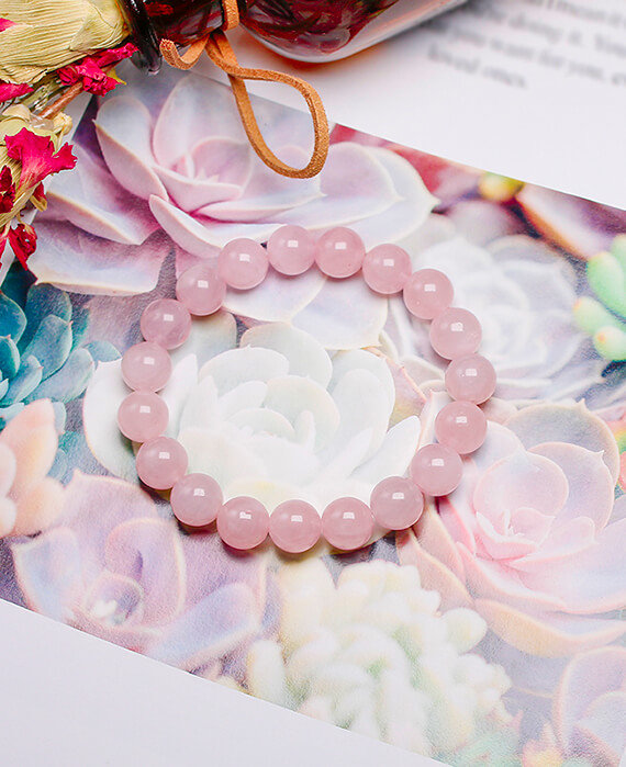 rose quartz bracelet beads 7