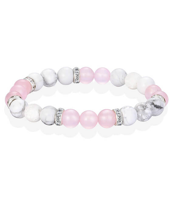 rose quartz bracelet white lava 4