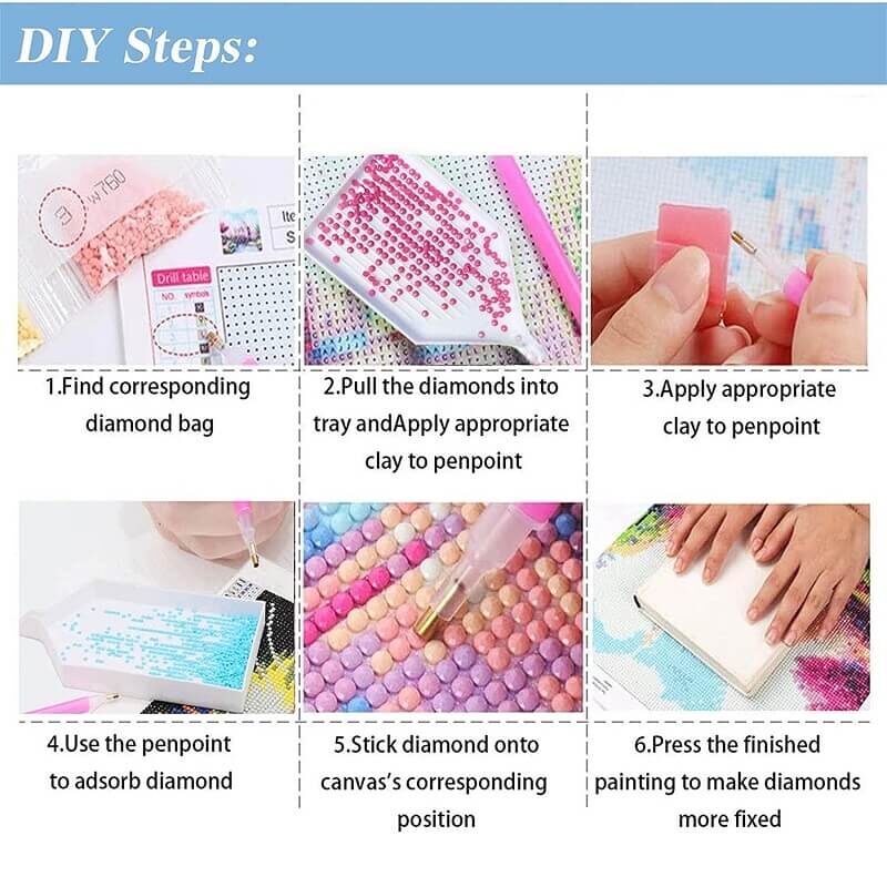 Abstract Round Diamond Painting Kits DIY 1