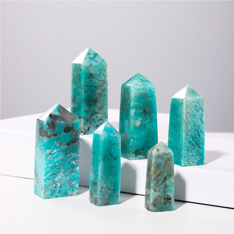 Amazonite Column Single Point Tower Crystal