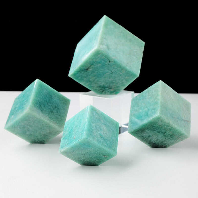 Amazonite Cube Stone Magic Square Ornament 3