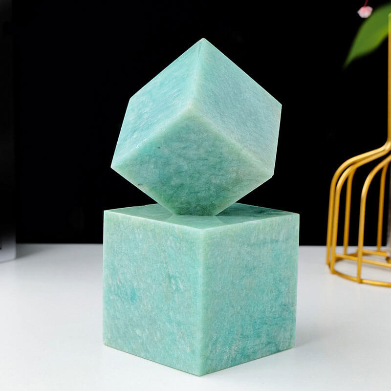 Amazonite Cube Stone Magic Square Ornament 5