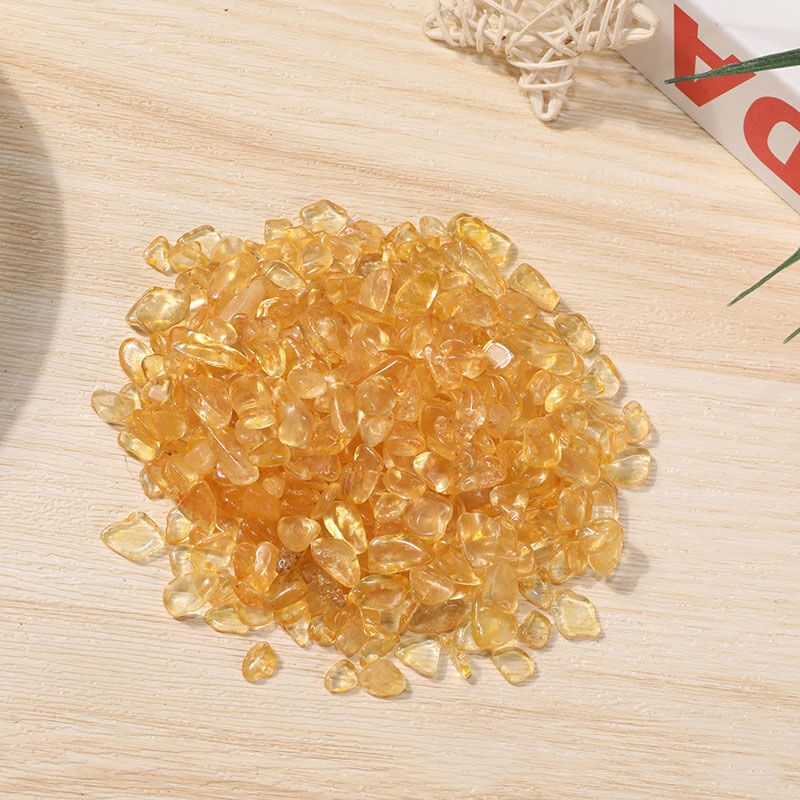 Citrine Stones Gravel Crystals Fish Tank Decoration 4