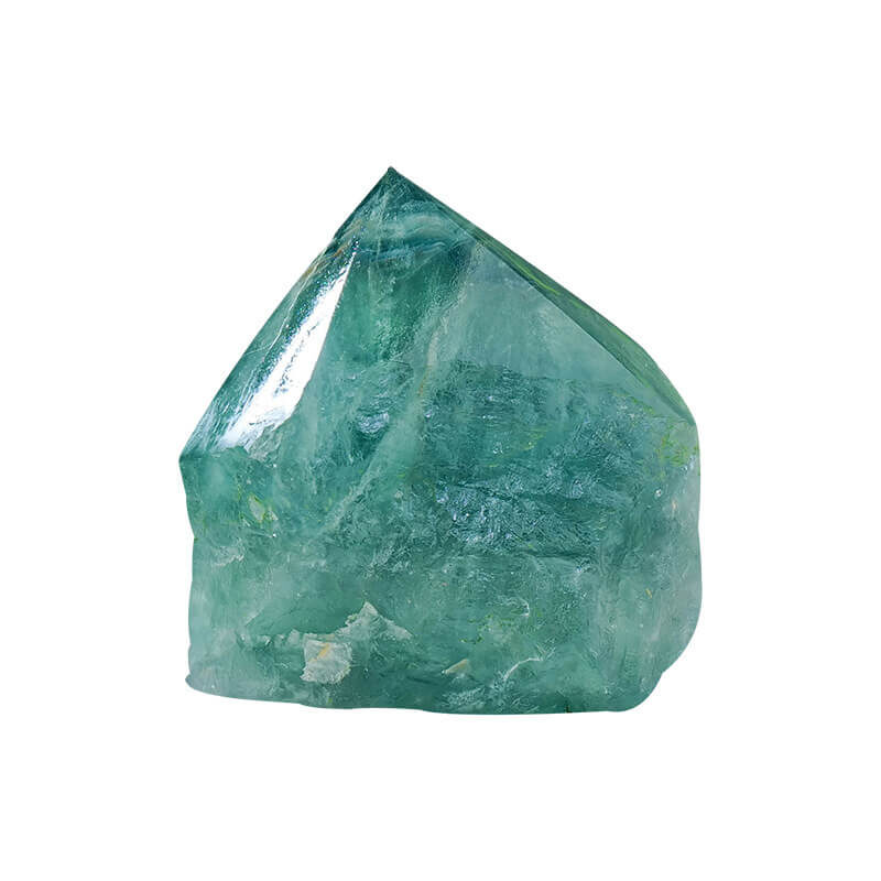 Green Fluorite Crystal Purple Tower 5