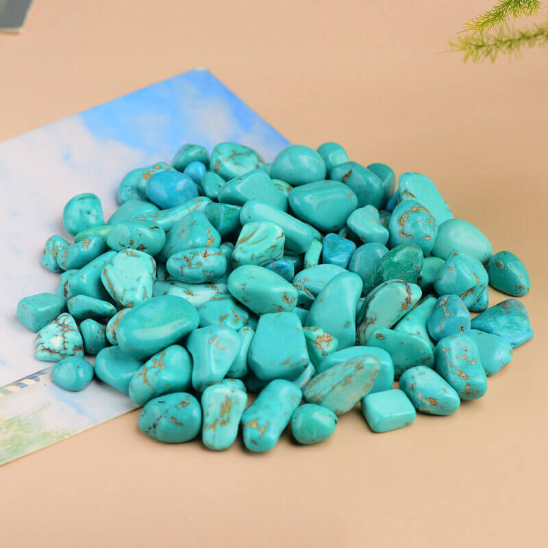Green Howlite crushed Stone Polished Crystal