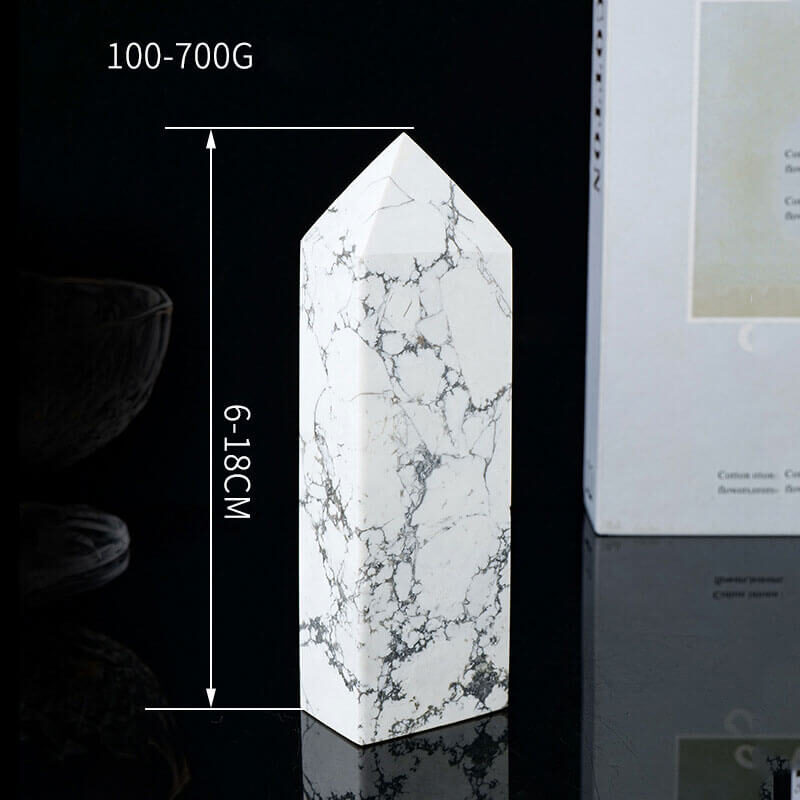 Howlite Point Wand Healing Energy Crystal 2