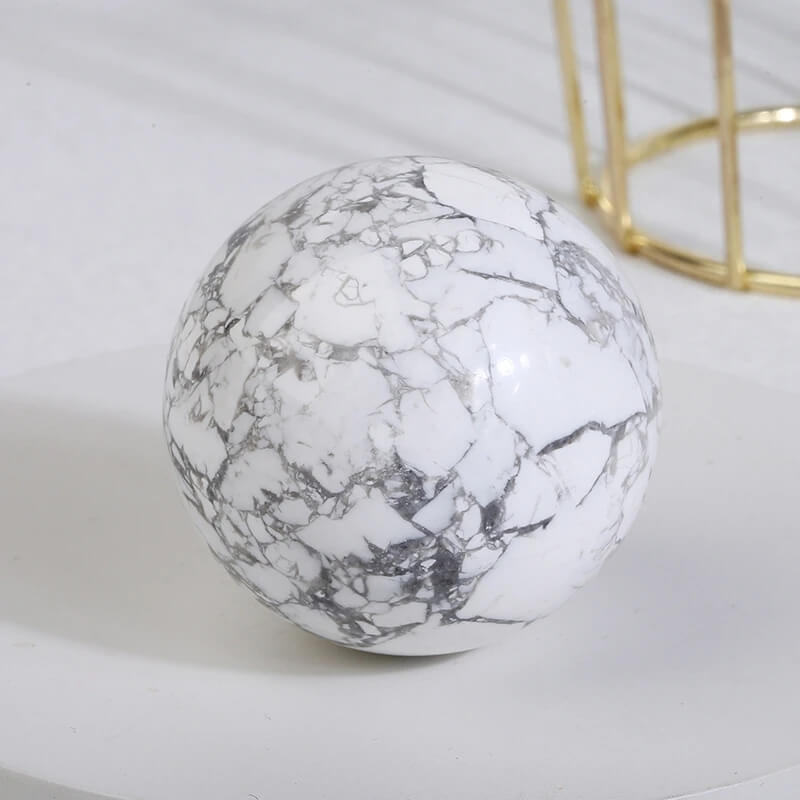 Howlite Sphere Ball Healing Energy Crystals 3