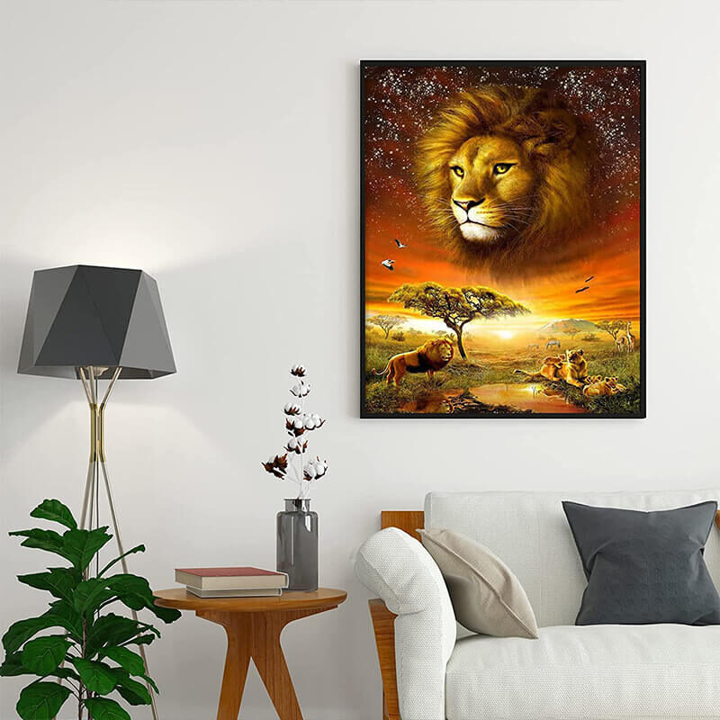Lion Diamond Painting Kit Full Drill 1