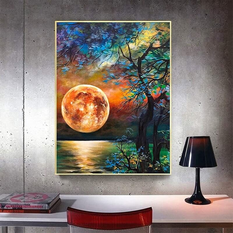  JATOK Moon Cloud Large Diamond Painting Kits for