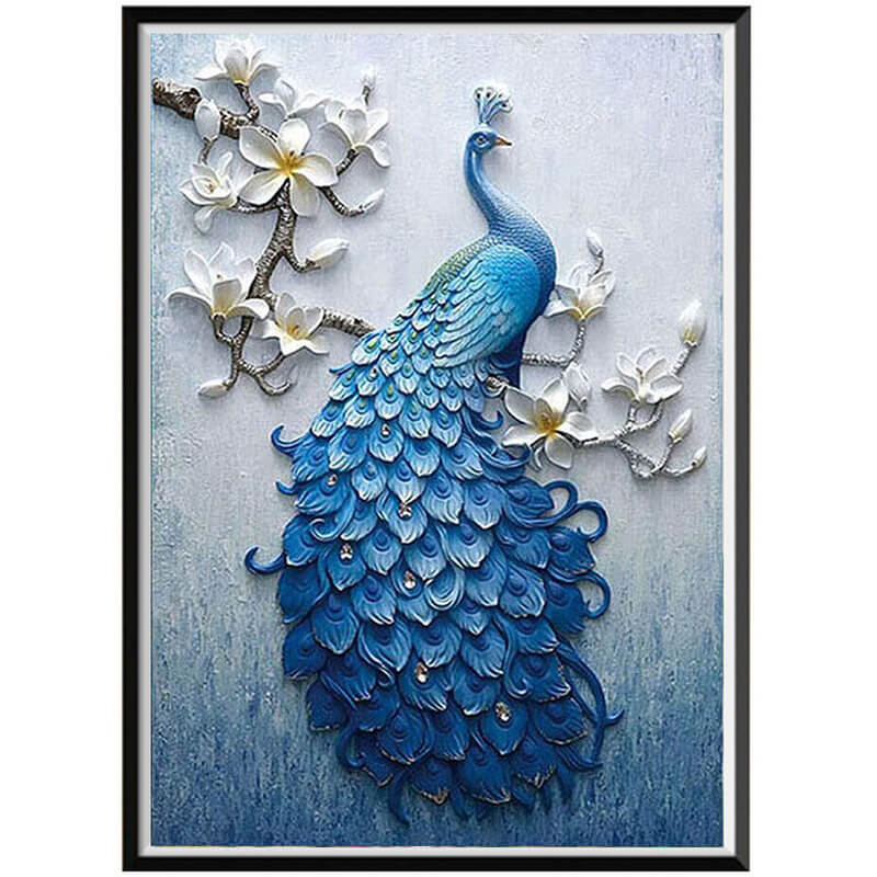 Peacock Round Diamond Painting DIY 5D