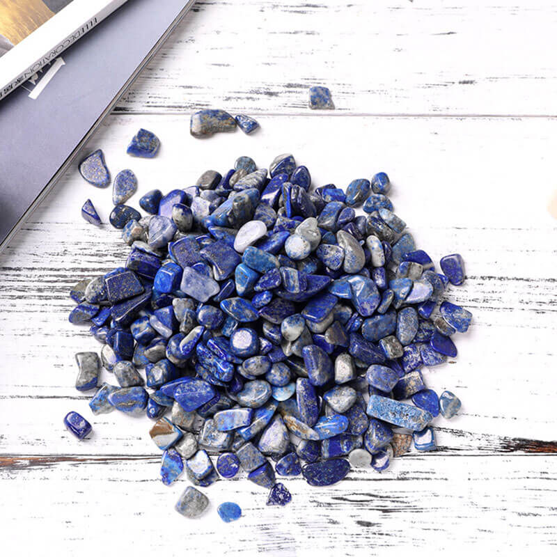 Raw Lapis Lazuli Crystal Gravel Cyan Rock