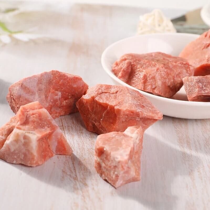 Red Aventurine Quartz Raw Crystals
