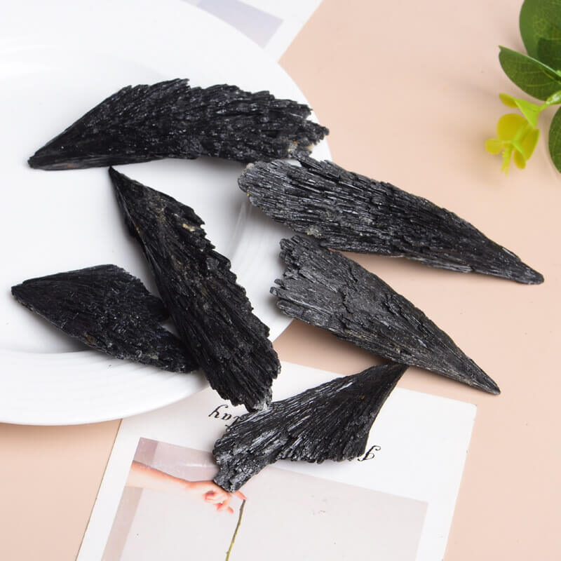 Black Tourmaline Cluster Crystal Stone