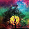 diamond painting tree sun