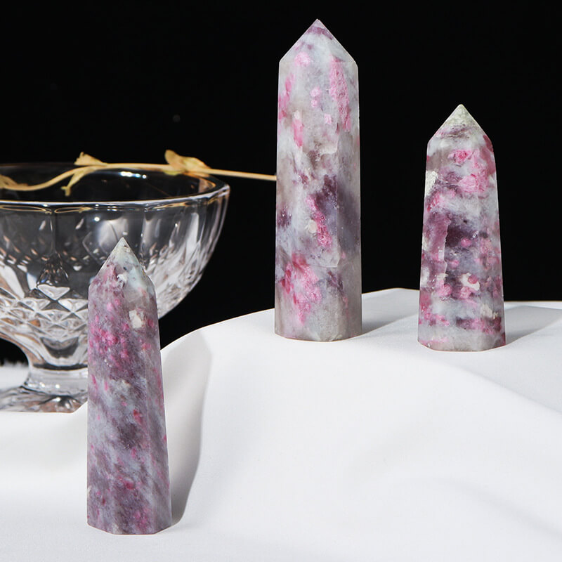pink tourmaline Tower Wand Crystal (6)