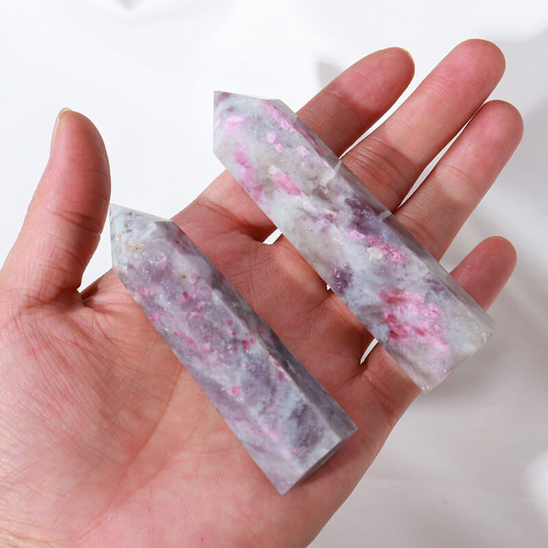 pink tourmaline Tower Wand Crystal 7